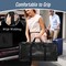 6 Pack Extra Heavy Duty Large Moving Bags with Strong Zipper & Comfortable Handles, Sturdy & Durable Clothes Storage Bags Totes Bins, Packing Moving Boxes for College Supplies, Black